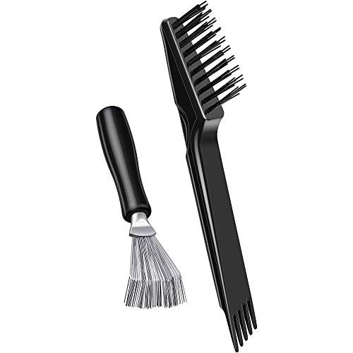 2 Pieces Hair Brush Cleaning Tool: Comb Cleaner and Mini Remover for Removing Hair Dust, Ideal for Home and Salon Use (Black) | Amazon (US)