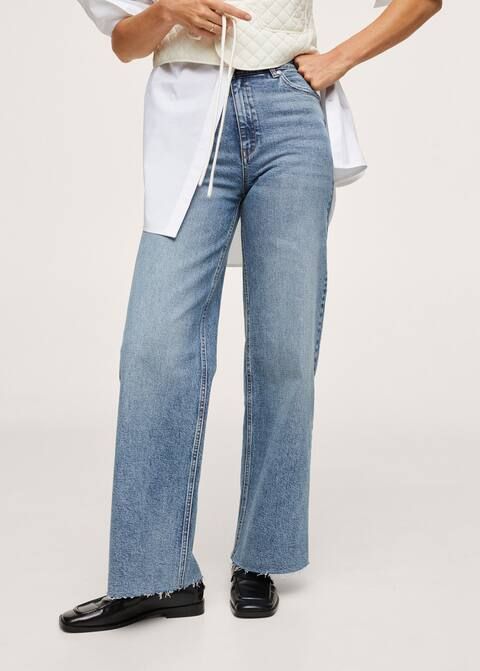 Wideleg Jeans mit hoher Taille | MANGO (DE)