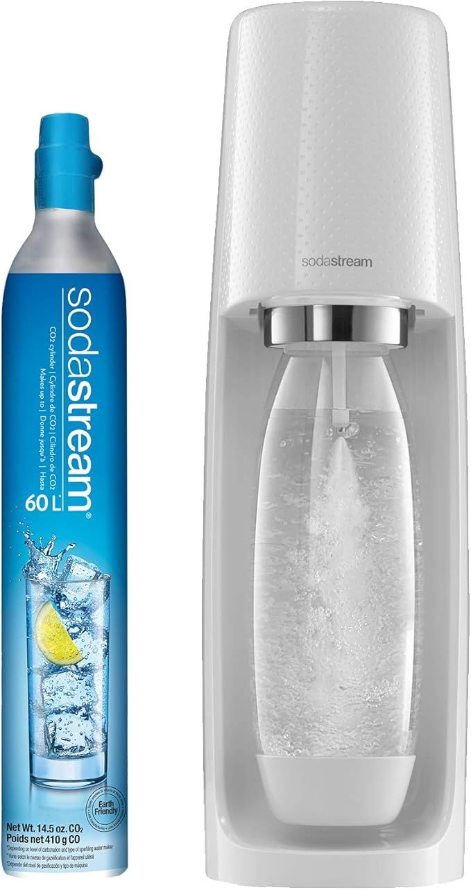 SodaStream Fizzi Sparkling Water Maker (White) with CO2 and BPA free Bottle | Amazon (US)
