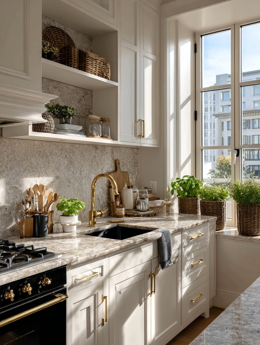 A beautiful kitchen is built one detail at a time.

You don't always need new cabinets or a complete renovation to transform your kitchen.

Sometimes the biggest difference comes from the smallest upgrades.

A brushed gold faucet paired with matching cabinet hardware instantly creates a cohesive, designer look. Together, they add warmth, elegance, and timeless character that works beautifully with ivory, white, black, natural wood, charcoal, or even colorful kitchens.

Gold has been a signature of elegant interiors for centuries, not because it's flashy, but because it reflects light beautifully and brings warmth to every space.

These are the upgrades we recommend first because they're affordable, practical, and make your kitchen feel intentionally designed.

If you're planning a kitchen refresh, start with the details.

You'll be surprised how much they transform the entire room.

We've linked our favorite brushed gold faucets and cabinet hardware so you can recreate this timeless look.

Elegance is about taste, not about square footage.

#KitchenDecor #KitchenDesign #HomeDecor #faucet 

 #LTKHome