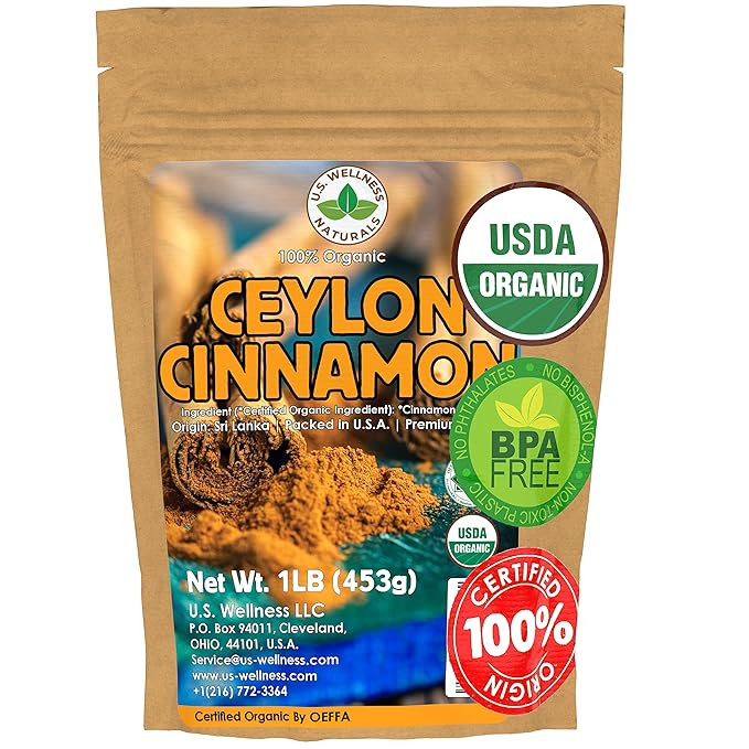 Ceylon Cinnamon Powder (1LB) | 100% CERTIFIED Organic | Freshly Ground Premium Sri Lanka Cinnamon... | Amazon (US)