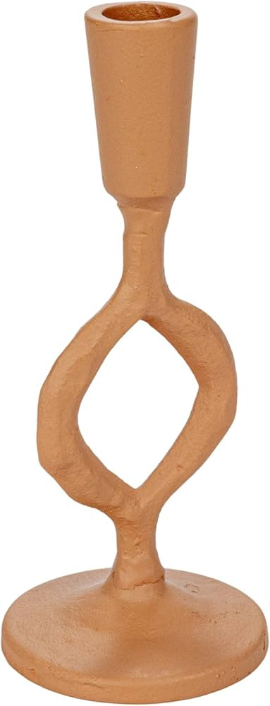 Bloomingville Small Decorative Cast Metal Taper Candle Holder, Tan | Amazon (US)