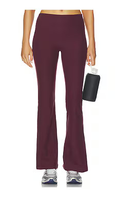 Beyond Yoga Spacedye Midrise Bootcut Pant in Midnight Burgundy Heather from Revolve.com | Revolve Clothing (Global)