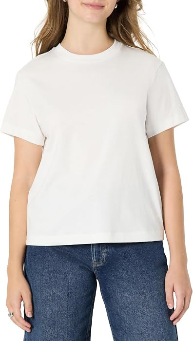 Amazon Essentials Women's Relaxed-Fit Cotton Crewneck T-Shirt | Amazon (US)