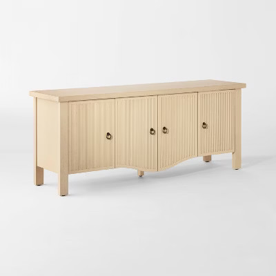 Elder Media Stand Natural - Threshold™ designed with Studio McGee | Target