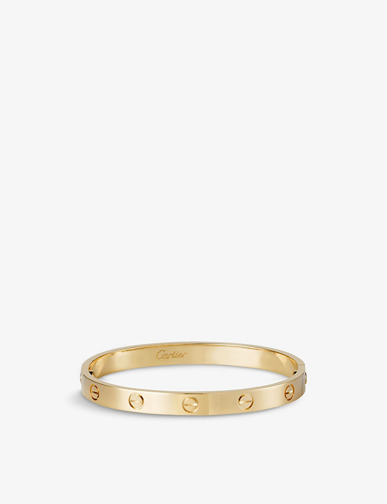 LOVE 18ct yellow-gold bracelet | Selfridges