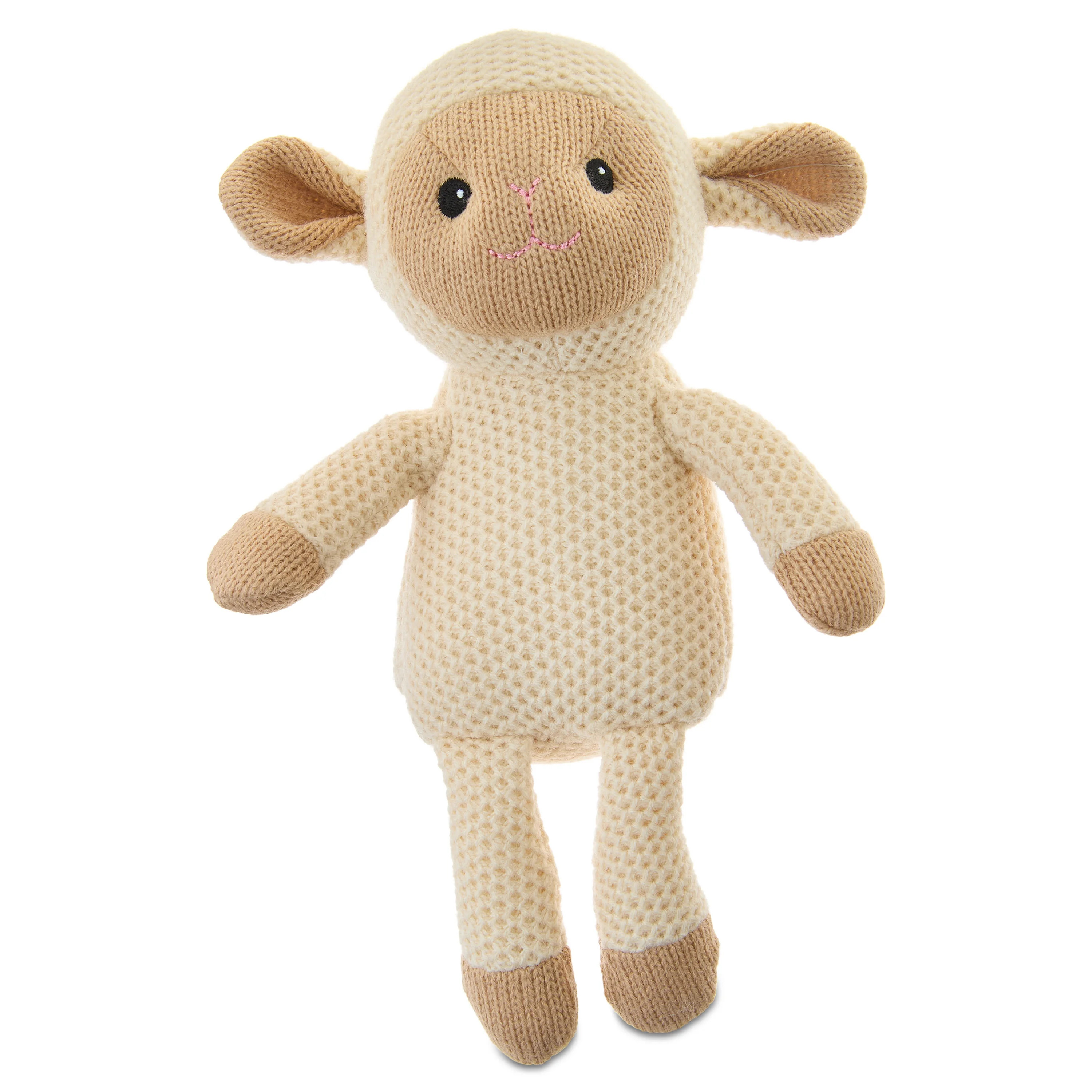 Small Knit Lamb Plush, Cream, 10.5", Easter by Way To Celebrate | Walmart (US)