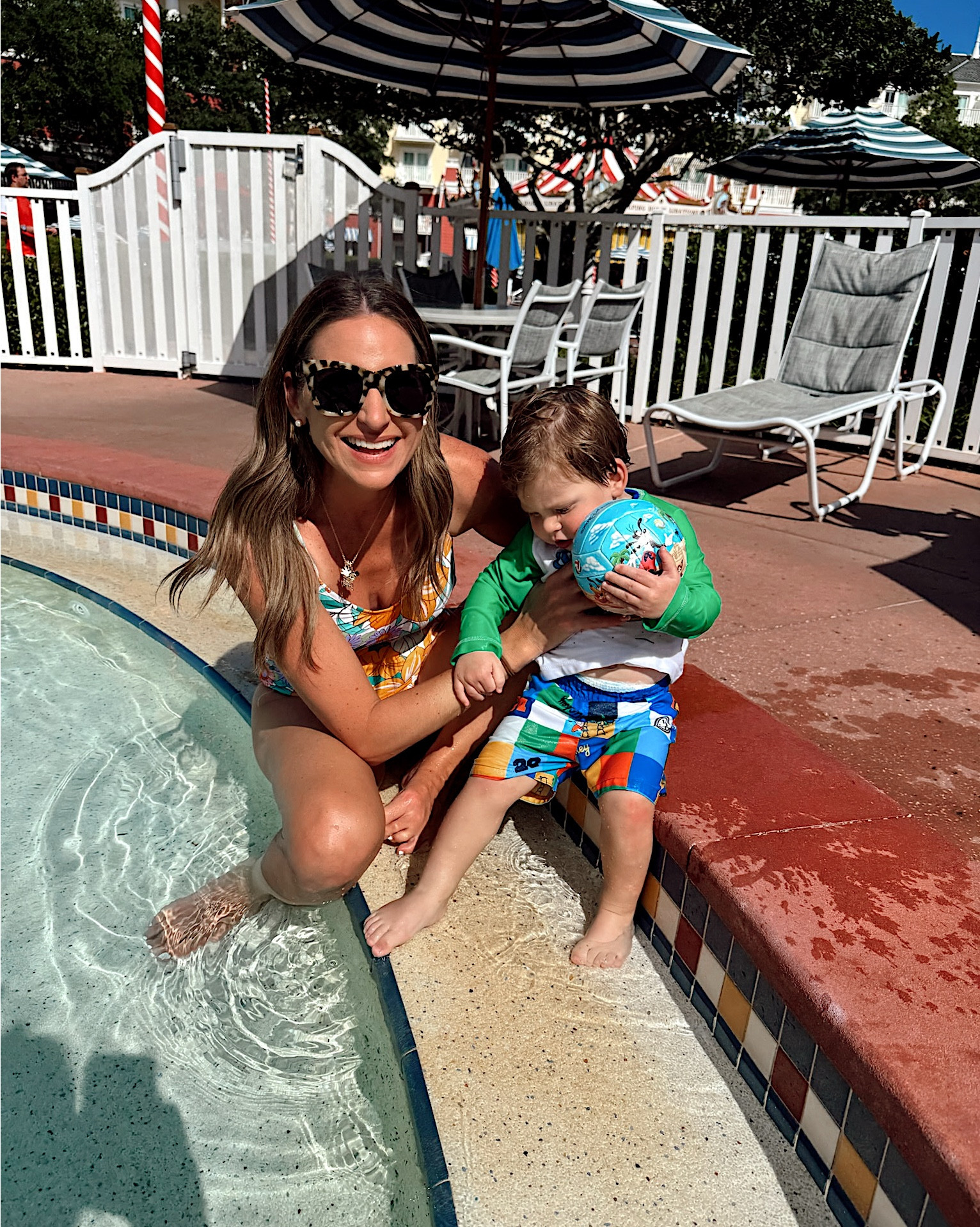 Mommy and Storm Disney resort ootds! I’m in a medium swimsuit, sunglasses and accessories- fits tts. Storms swim set is Amazon! 

#LTKKids #LTKootd #LTKSwim
