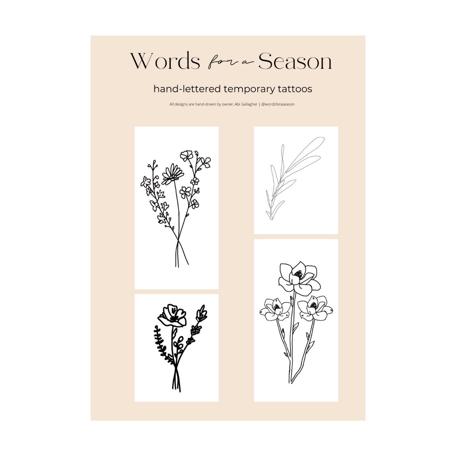 Floral (4pk) | Words for a Season