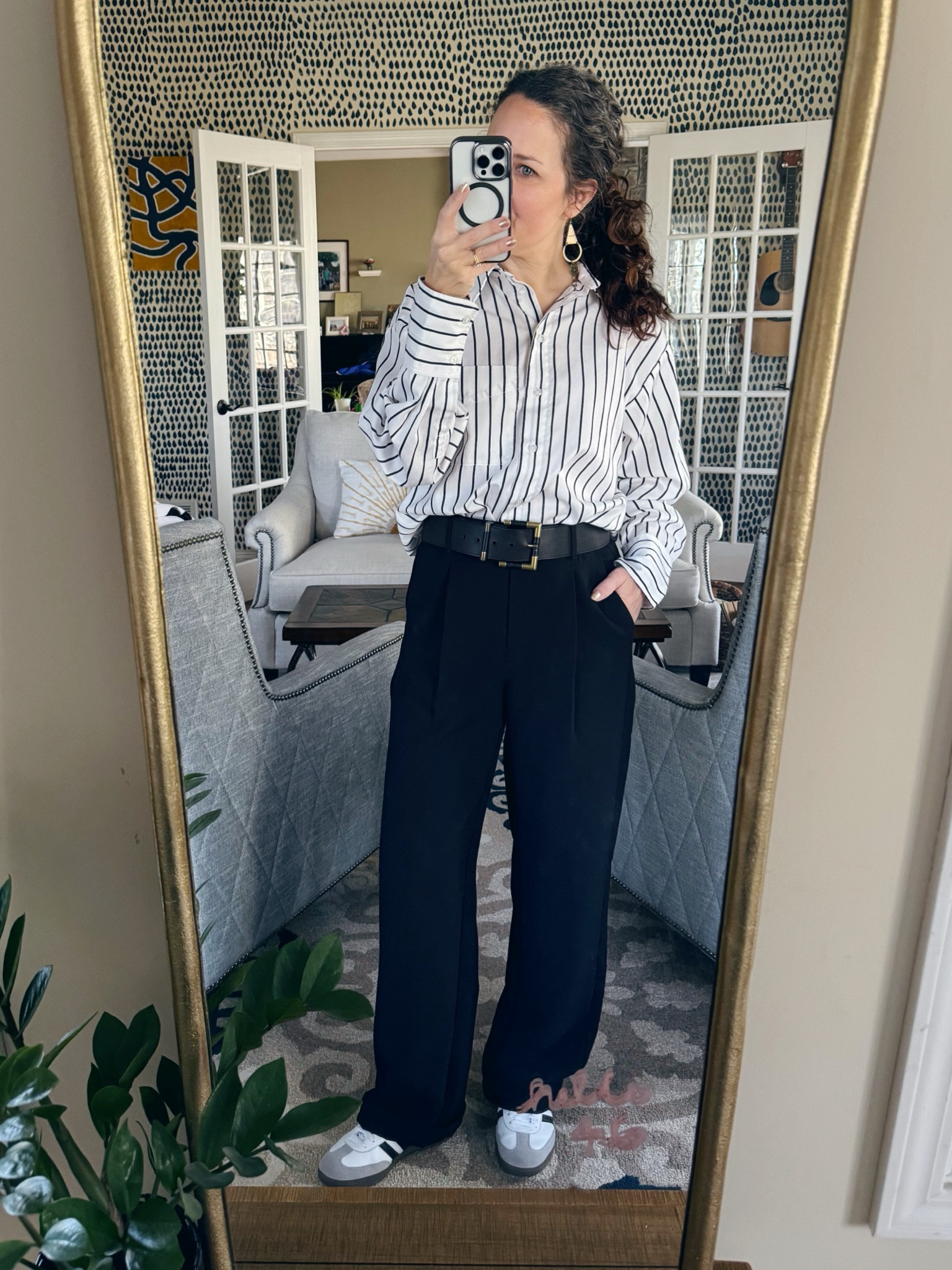 Business casual winter style today with my Adidas Sambas 

#LTKover40 #LTKSeasonal #LTKshoecrush