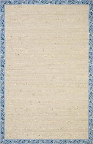 Loloi Rifle Paper Co Costa Ivory/Periwinkle 3'-6" x 5'-6" Accent Rug | Amazon (US)