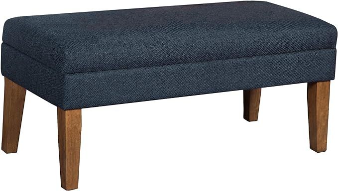 Homepop Home Decor | Upholstered Decorative Storage Ottoman Bench | Ottoman Bench with Storage fo... | Amazon (US)