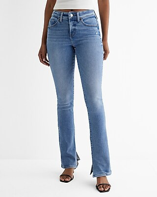 Mid Rise Medium Wash Skyscraper Jeans | Express