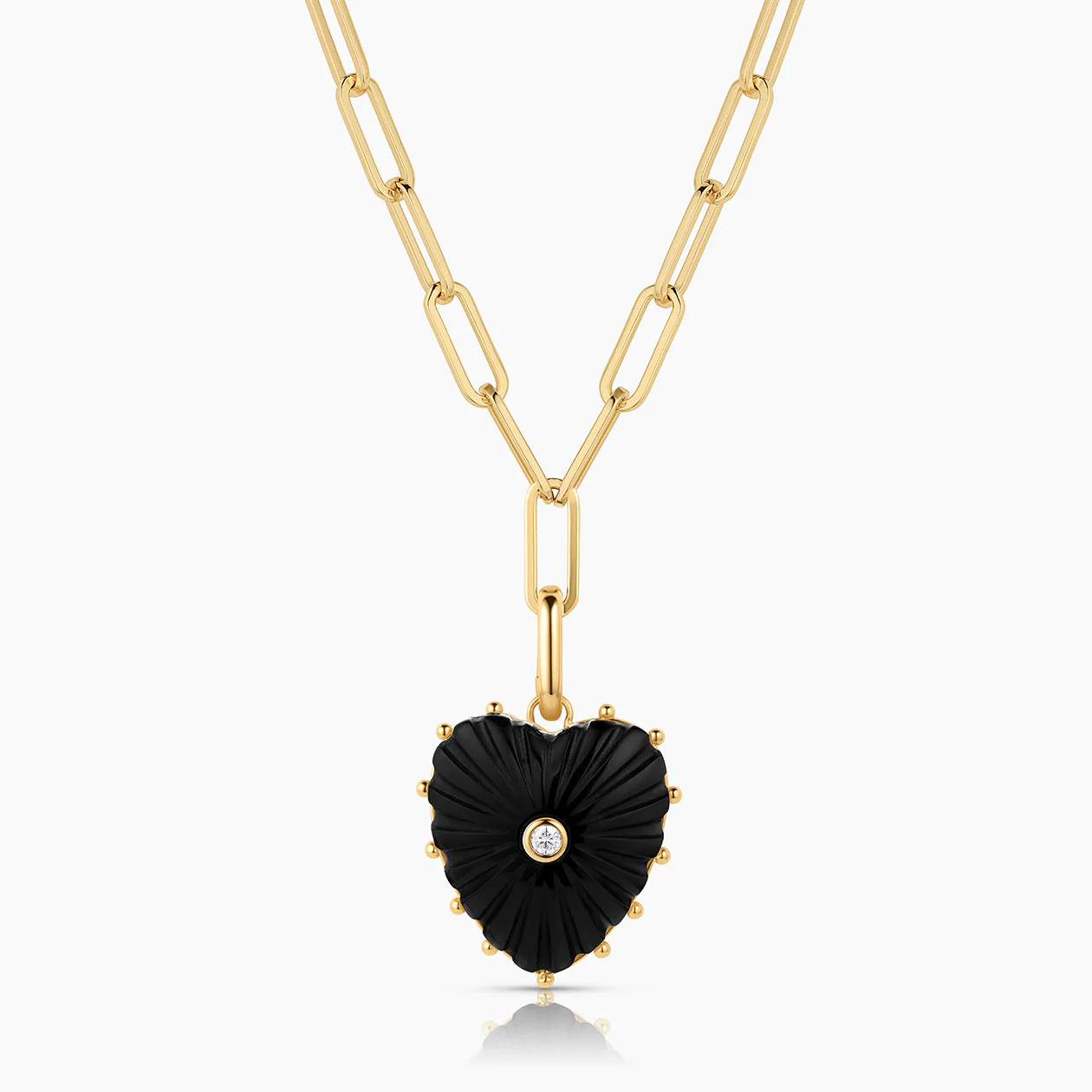 Malene Onyx Clip Necklace | THATCH