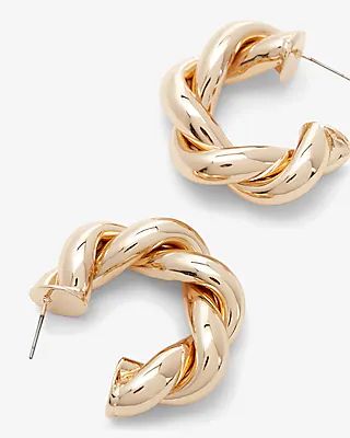 Small Twisted Hoops | Express