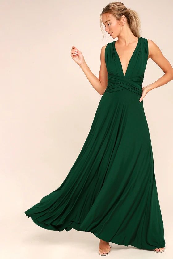 Tricks of the Trade Forest Green Maxi Dress | Lulus (US)