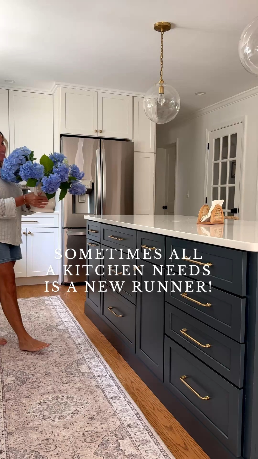 Coastal kitchen styled with navy island, white cabinets, neutral runner rug, and simple kitchen decor for a light and layered coastal space.

coastal kitchen decor, navy kitchen island, neutral kitchen runner rug, white cabinet kitchen, coastal kitchen styling, neutral kitchen decor, light coastal kitchen design, kitchen island runner rug, sherricalnanhome

#LTKHome
