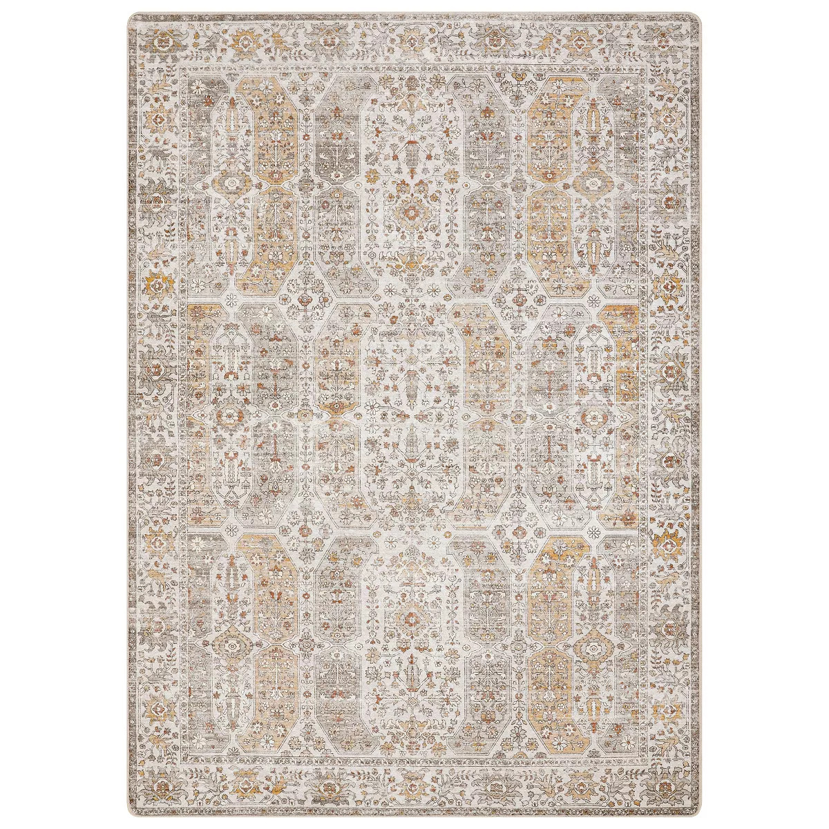 Abynow Boho Persian Farmhouse Washable Indoor Area Rug | Target