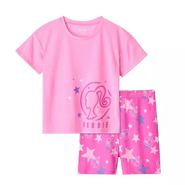 Girls 4-10 Barbie® 3-Piece Top & Bottoms Pajama Set | Kohl's