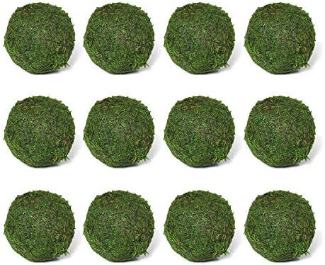 Vumdua Moss Ball, Natural Decorative Green Globes with Handmade, Hanging Balls Vase Bowl Filler f... | Amazon (US)