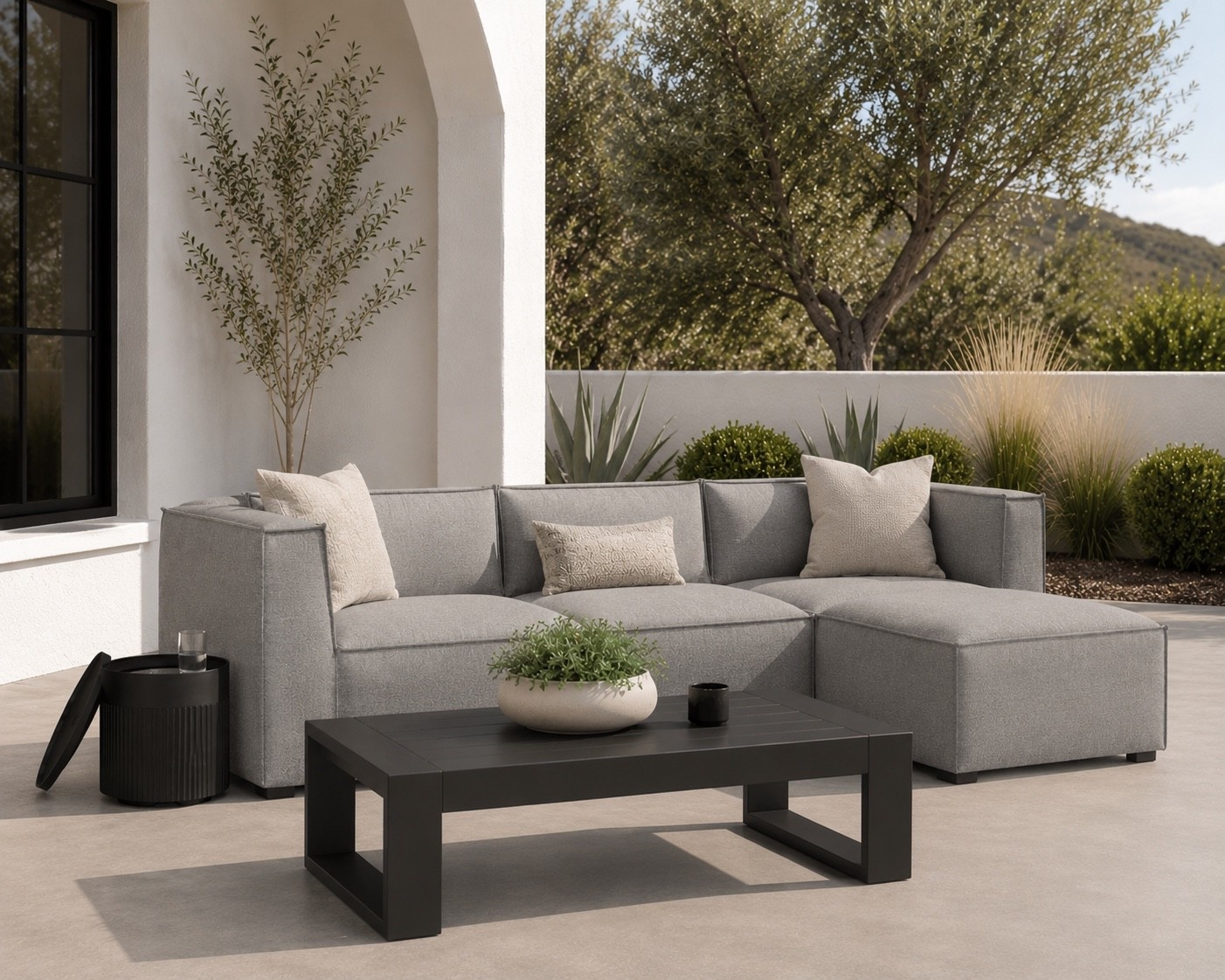 #ad LOVING this new outdoor sectional (also comes in white) from @Wayfair  so had to show it styled!! All on sale for Hot Summer Sale! 😍 #wayfair #wayfairpartner

#LTKHome #LTKSeasonal #LTKSaleAlert