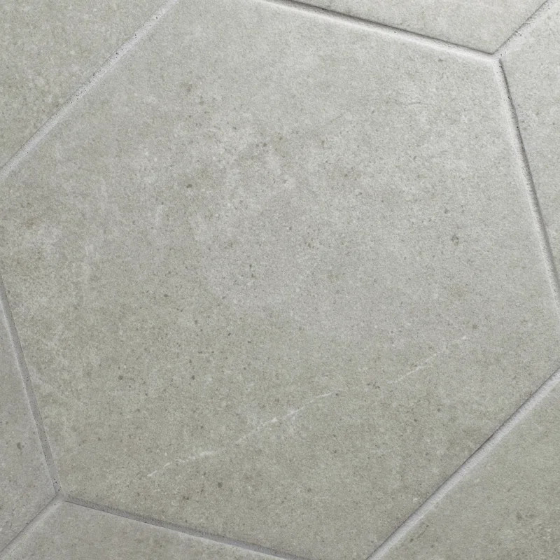 Traffic Hex 9" x 10" Porcelain Concrete Look Wall & Floor Tile | Wayfair North America