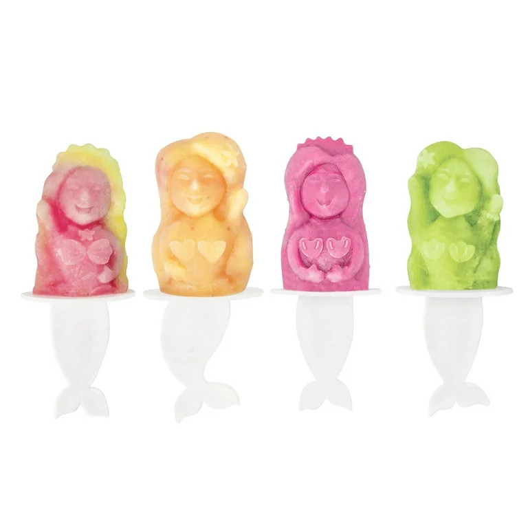 Tovolo 3D Pop Molds, Mermaid, Silicone Mermaids Popsicle Mold, Set of 4 | Walmart (US)