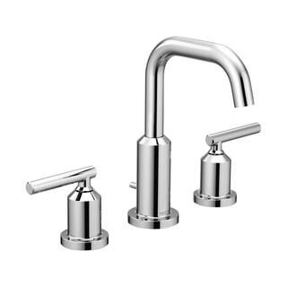 MOEN Gibson 8 in. Widespread 2-Handle High-Arc Bathroom Faucet Trim Kit in Chrome (Valve Not Incl... | The Home Depot