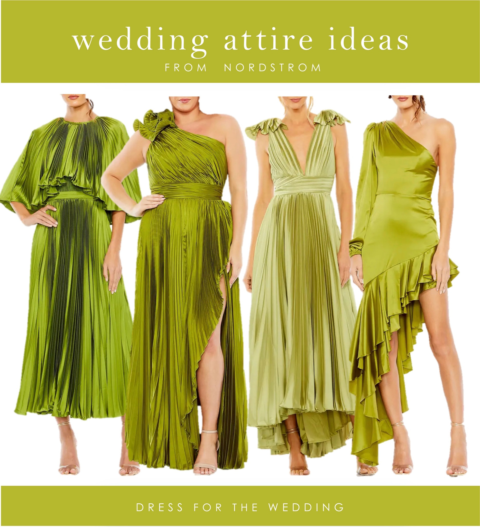 Green dresses for weddings, spring wedding guest dresses, midi dress, cocktail dress, satin cocktail dress, Nordstrom dresses, mother of the bride dresses, bride dress, dress for wedding. wedding guest dresses // cute dresses under 100 // bridal shower dress // Easter dress // beach wedding guest dress // vacation dress // honeymoon dress // resort dress // bridesmaid dresses // new spring dresses // long sleeve maxi dress // satin midi dress // floral dresses // spring dress // semi formal dress // cocktail dress 

#LTKSeasonal #LTKover40 #LTKwedding