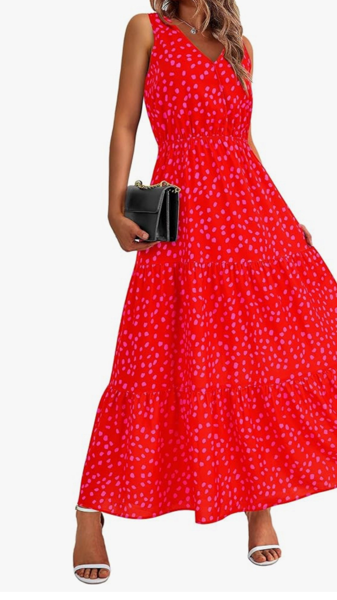BTFBM Women Summer Dresses Casual Sleeveless Maxi Dresses Cute Floral Long Dress Wedding Guest Dress