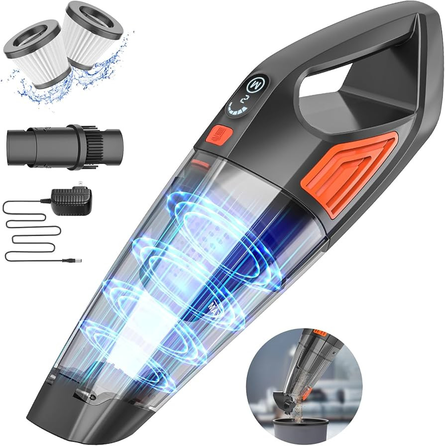 Jeshow Handheld Vacuum Cordless Car Vacuum, Dust Buster Hand Vcauum Rechargeable with Large-Capac... | Amazon (US)