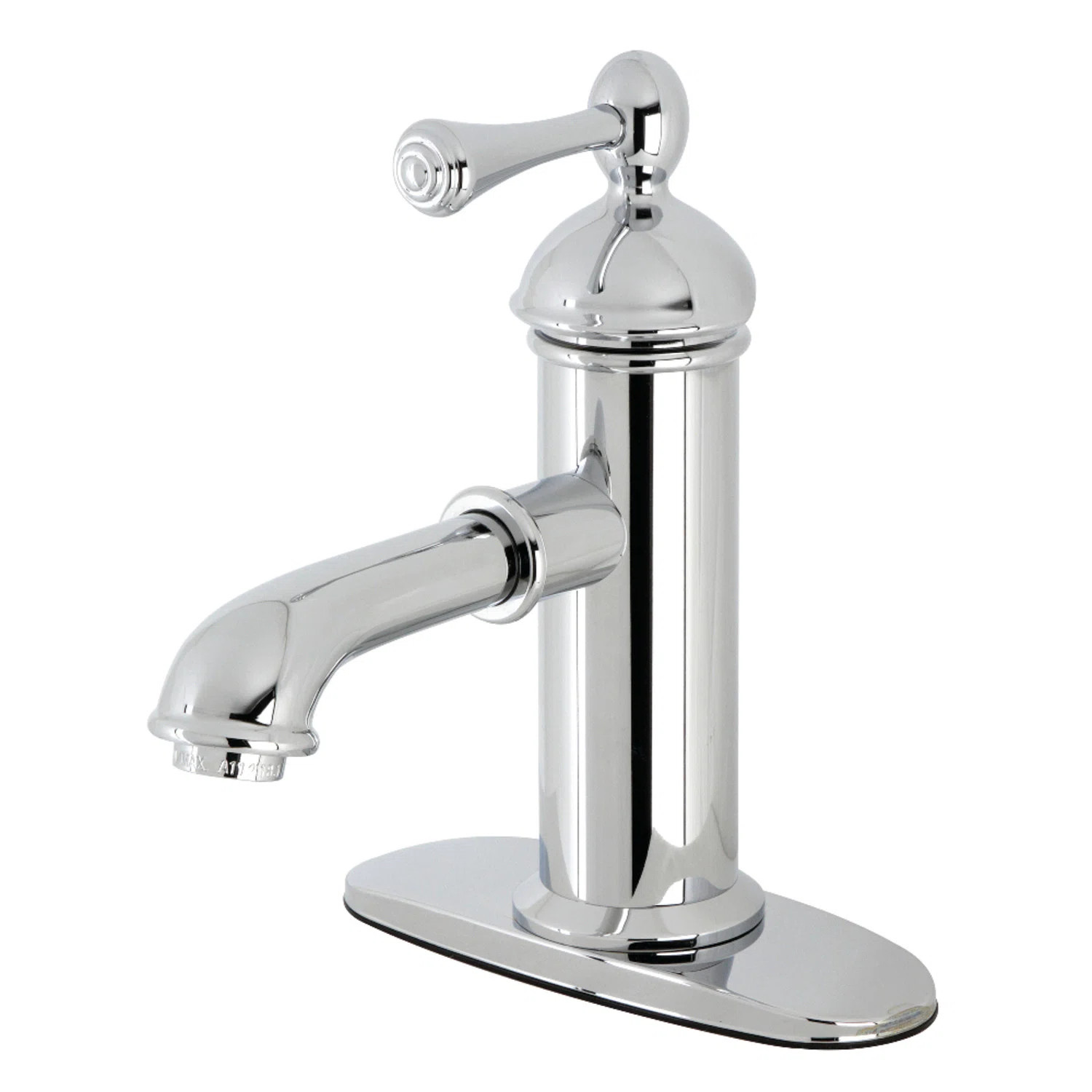 KS7411BL Kingston Brass Paris Single-Handle 1-Hole Deck Mount Bathroom Faucet with Brass Pop-Up | Wayfair North America