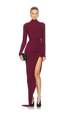 Ronny Kobo Sera Dress in Port from Revolve.com | Revolve Clothing (Global)