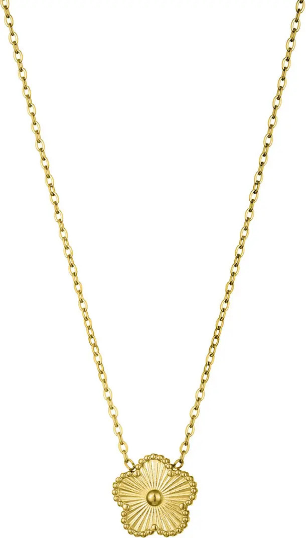Tarnish Resistant Flower Pendant Necklace | Nordstrom Rack