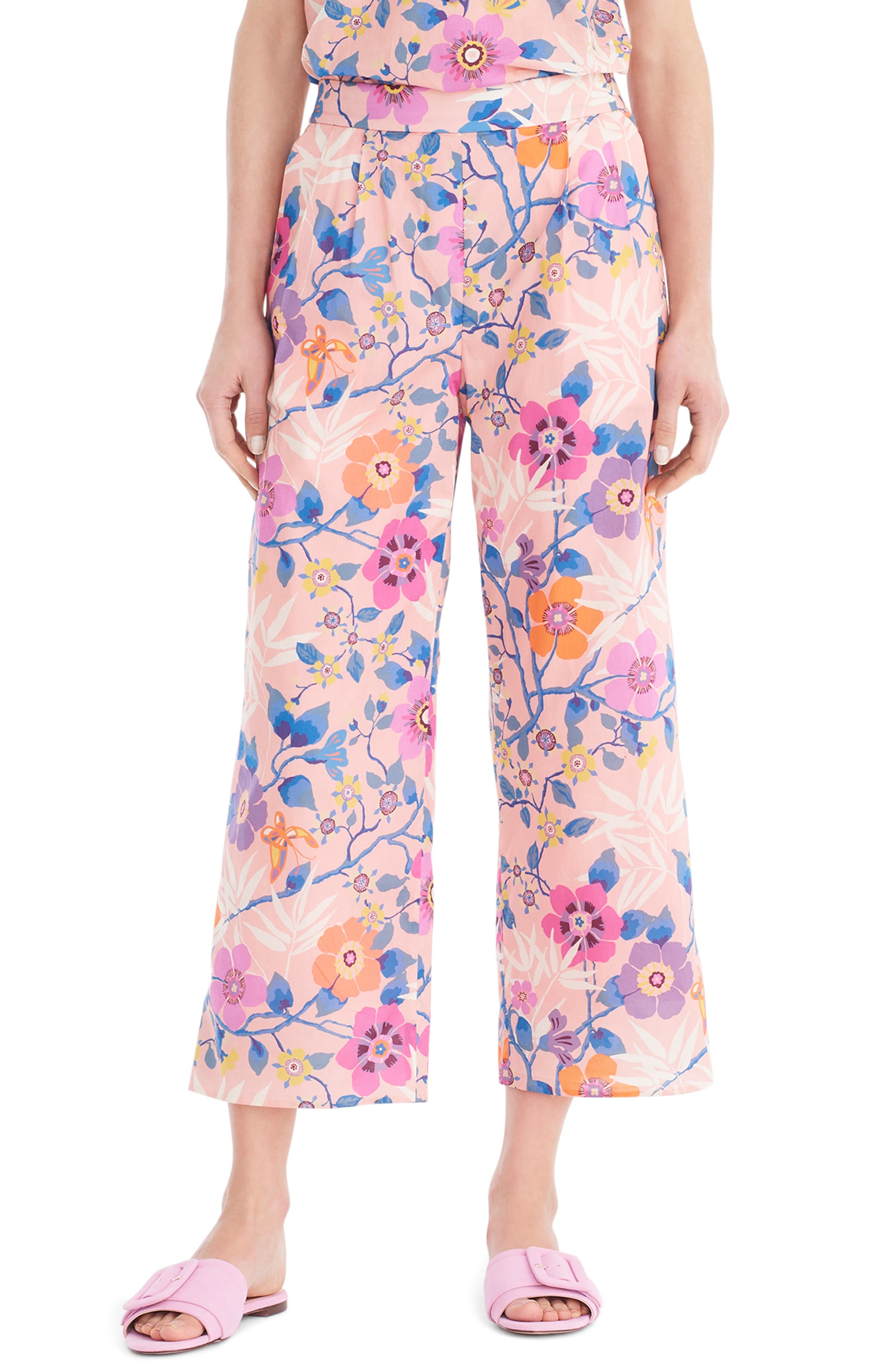 Liberty® Tana Lawn Wide-Leg Crop Pants | Nordstrom