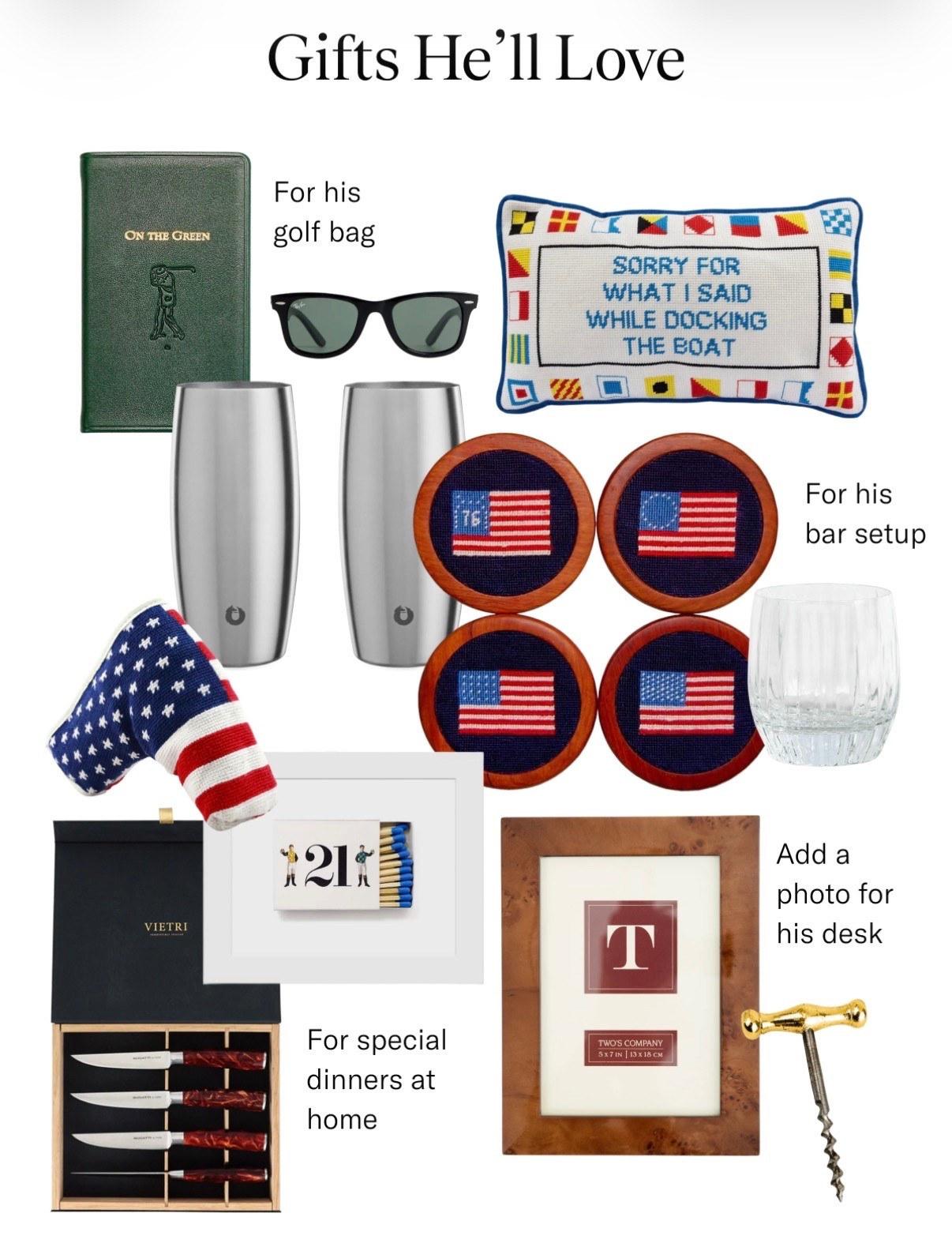 GIFTS FOR HIM 

For the guys who have everything (and appreciate the good stuff). From Barbour to needlepoint, consider him covered.

#gift #giftideas #giftguide #mensgifts #giftsforhim #fathersday #fathersdaygifts #fathersdaygiftideas #birthdaygift #hisbirthday #christmas #christmasgifts #presents #gifts @Tuckernuck

#LTKMens #LTKSeasonal #LTKTravel