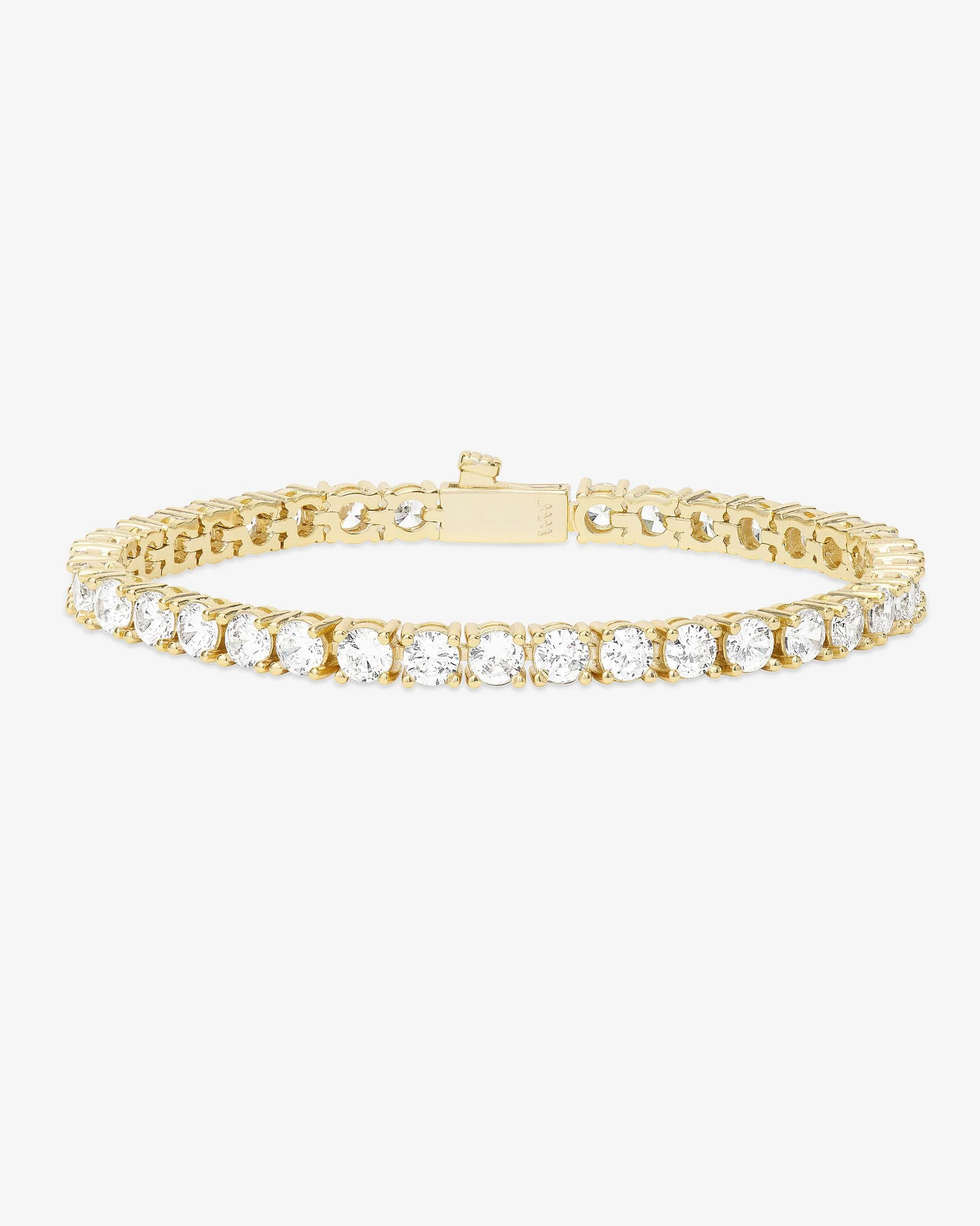 Grand Heiress Tennis Bracelet - Gold|White Diamondettes | Melinda Maria Jewelry
