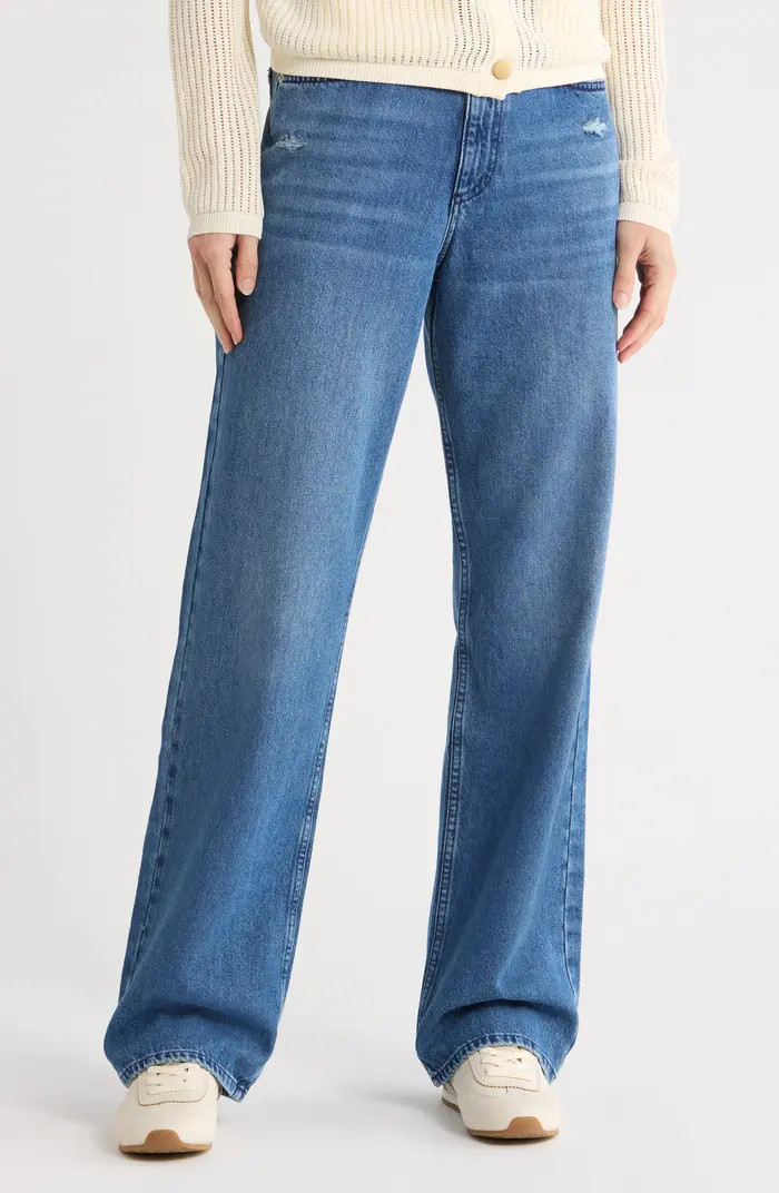 rag & bone Shannon High Waist Relaxed Straight Leg Jeans | Nordstromrack | Nordstrom Rack