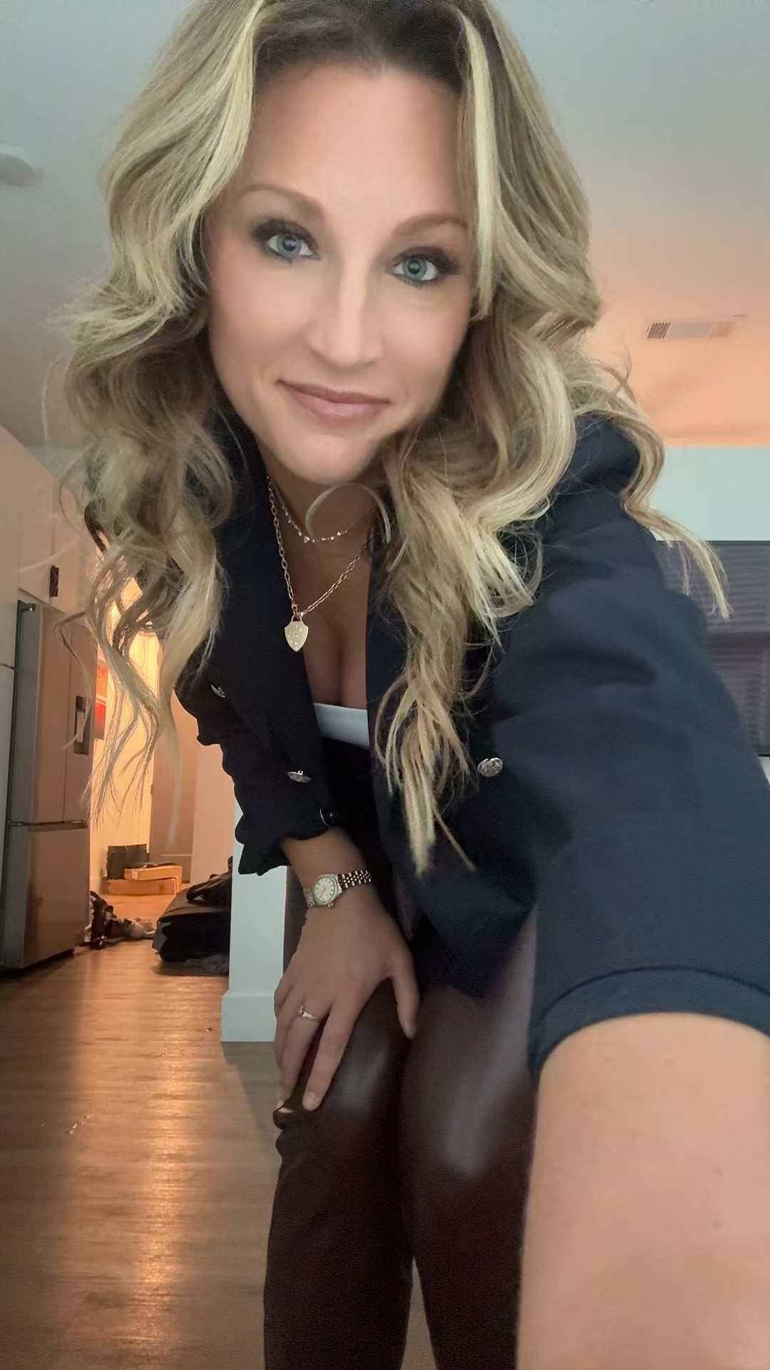 Love this #outfit for my game tonight! #FallOutfit #LeatherPants #NavyJacket

#LTKSeasonal #LTKWorkwear #LTKStyleTip