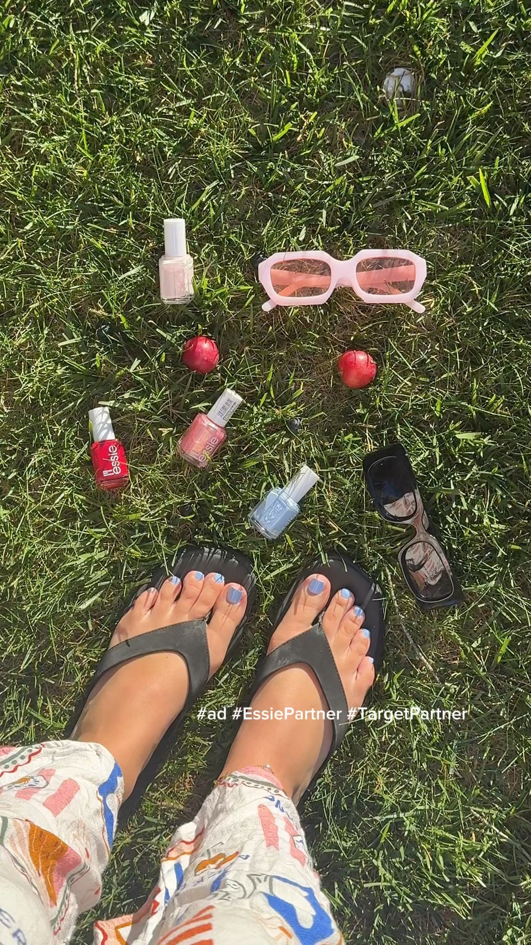 #ad Summer pedis are a MUST 🌞🫐

Shades: Bikini So Teeny, Forever Yummy, Birthday Girl, Ballet Slippers 

#EssiePartner #TargetPartner @Target

#LTKgrwm #LTKselfcare #LTKBeauty
