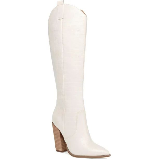 DV By Dolce Vita Womens Vanya Cowboy, Western Boots White 7 Medium (B,M) - Walmart.com | Walmart (US)