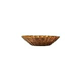 Boho Carved Wood Bowl with Scalloped Edge, Natural | Amazon (US)