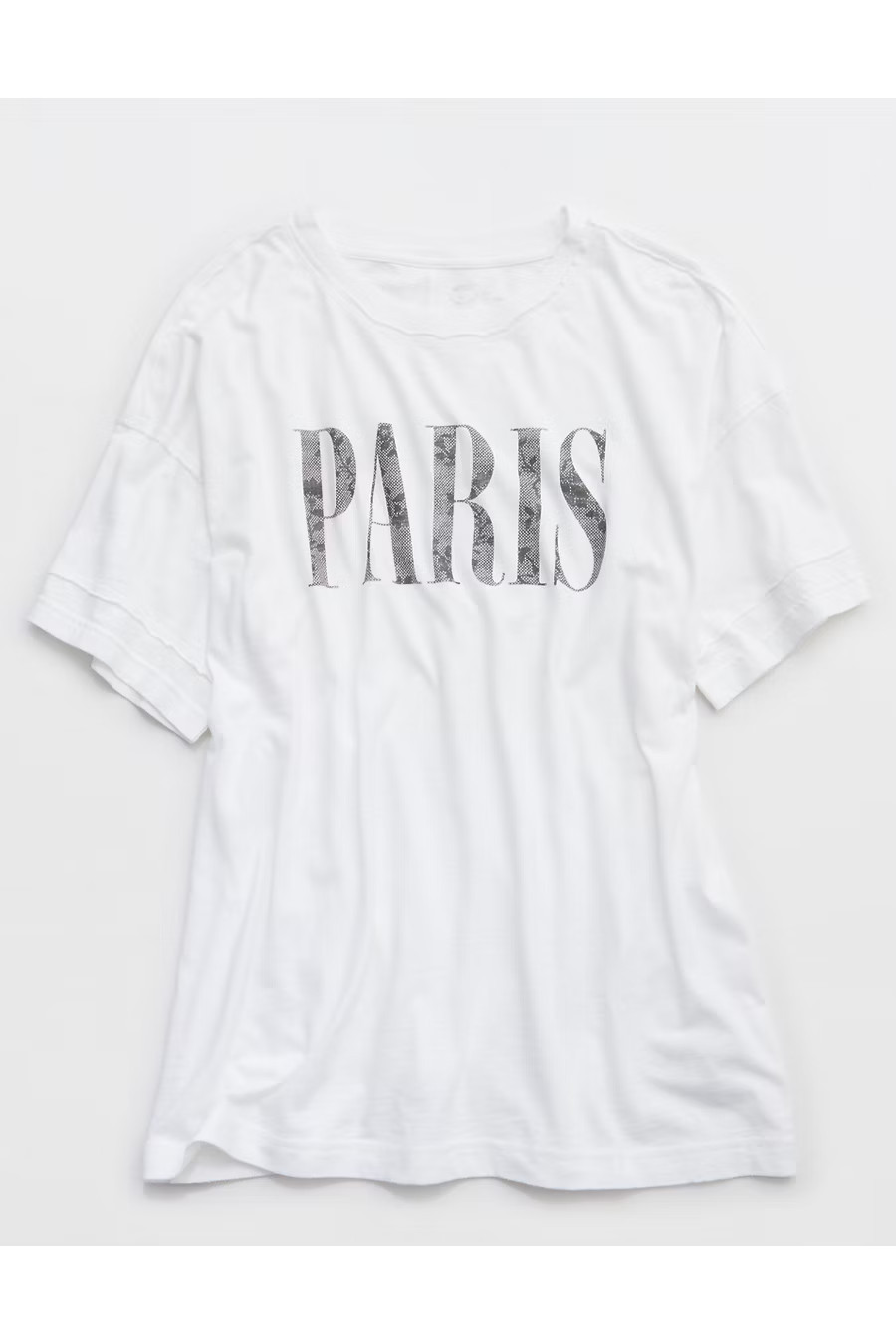 Aerie Crew Oversized Boyfriend T-Shirt Women's Bright White XXS | American Eagle Outfitters (US & CA)