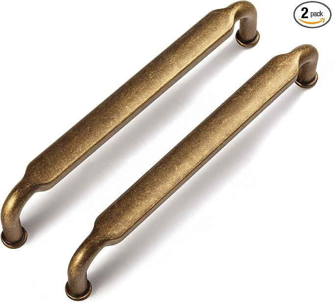 Goo-Ki 2 Pack 5 Inch （128mm） Hole Center Cabinet Pulls Antique Brass Zinc Alloy Kitchen Drawe... | Amazon (US)
