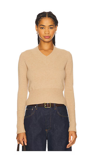 V Neck With High Cuffs in Cork | Revolve Clothing (Global)