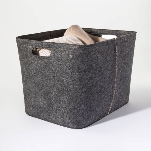 14"x15" Large Felt Basket with Stitching - Project 62™ | Target