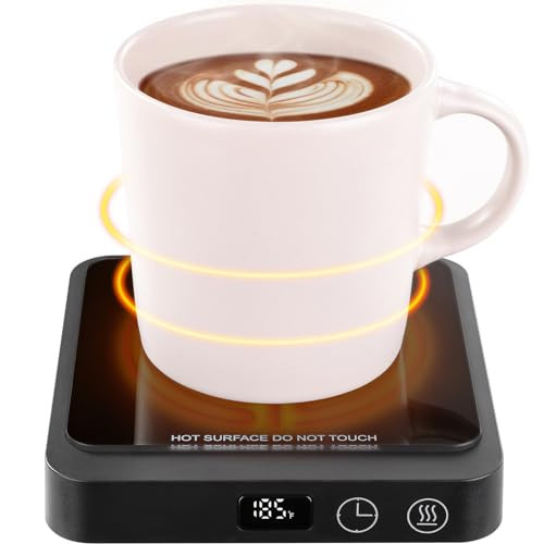 Rigstne Coffee Mug Warmer - 20W Portable Mug Warmer for Desk, Coffee Cup Warmer with Auto Shut Off, Candle Warmer Plate for Travel, Office and Home, Black (No Cup) | Amazon (US)
