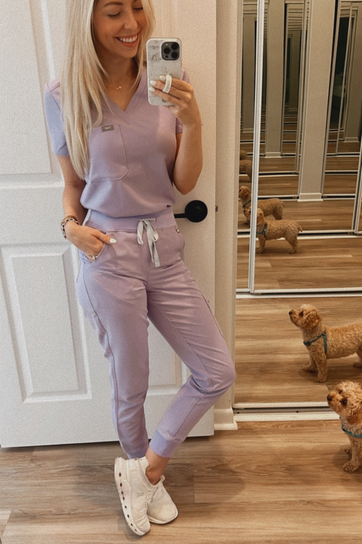 FIGS scrubs are currently 20% for nurses week!! Three new colors just came out, including a lilac color similar to the lavender ones I have had for a couple years!! For sizing, I am 5’3, 115lb wearing XXS Catarina top and XXS Petite Zamora high waisted bottoms! #nursesweek #scrubs

#LTKShoeCrush #LTKSaleAlert #LTKWorkwear