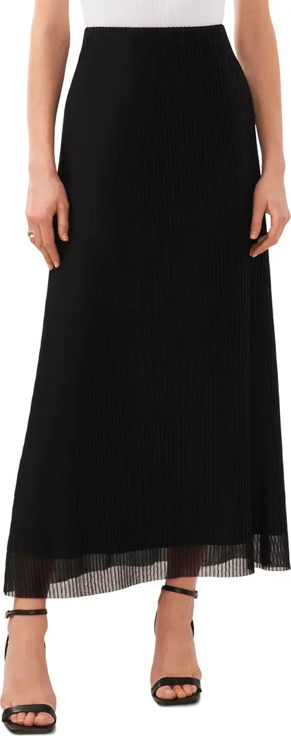 Halogen® Pleated Mesh Maxi Skirt | Nordstrom | Nordstrom