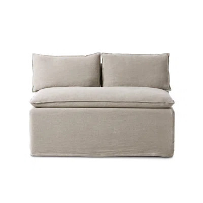 Andre Slipcover Dining Bench 50"-Broadway Stone | Wayfair North America